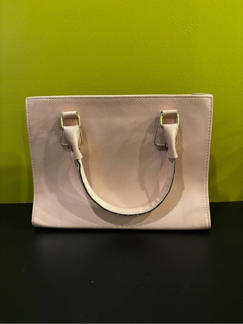 Pale Pink Structured Satchel1222